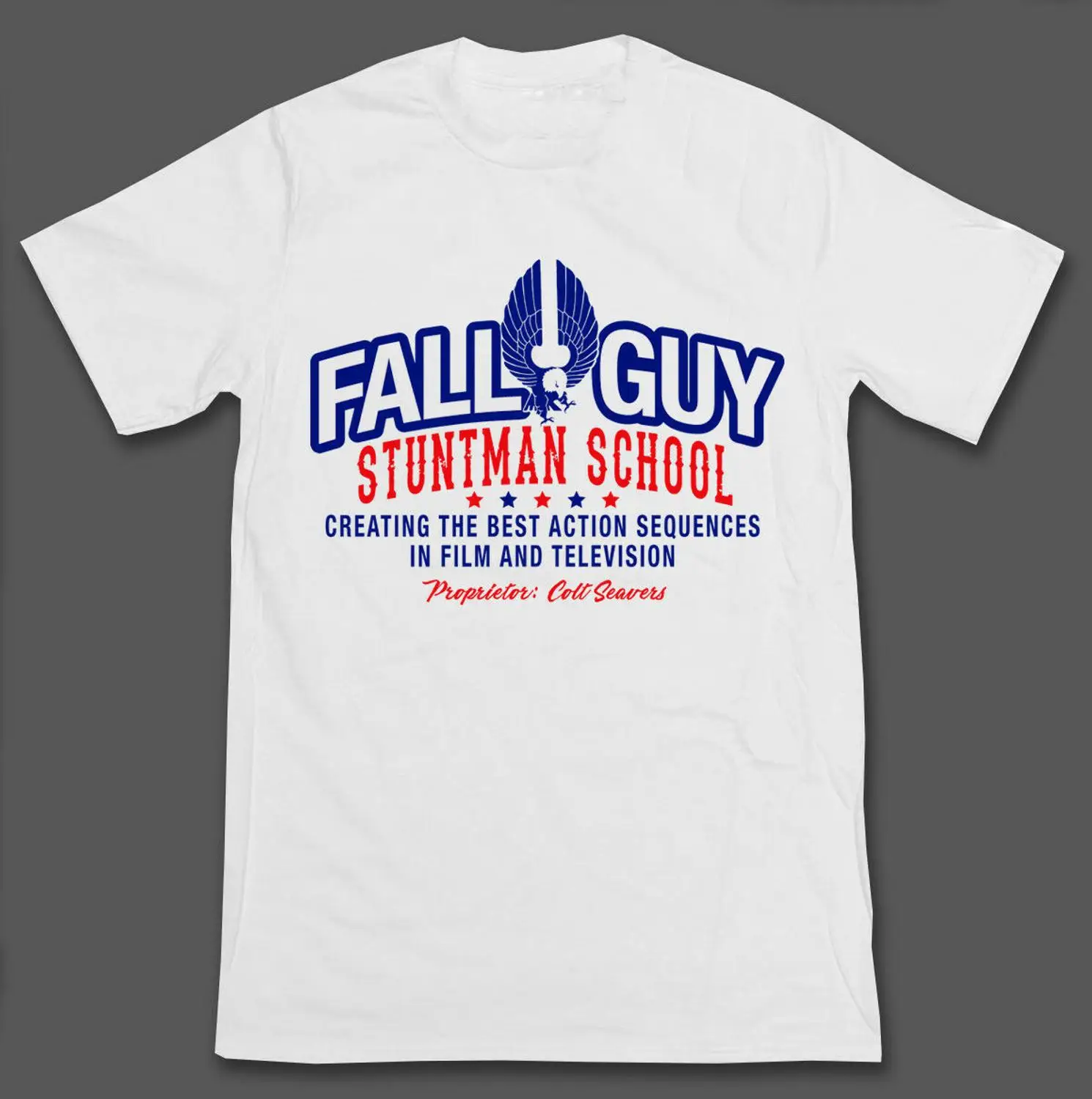 Fall Guy Stuntman Inspired Mens T-Shirt Tee - Retro Usa 80'S Tv New 2019 Tees Hoodies | Мужская одежда