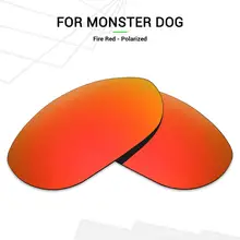Mryok поляризованные Сменные линзы для Оукли Monster очки для собак Fire Red