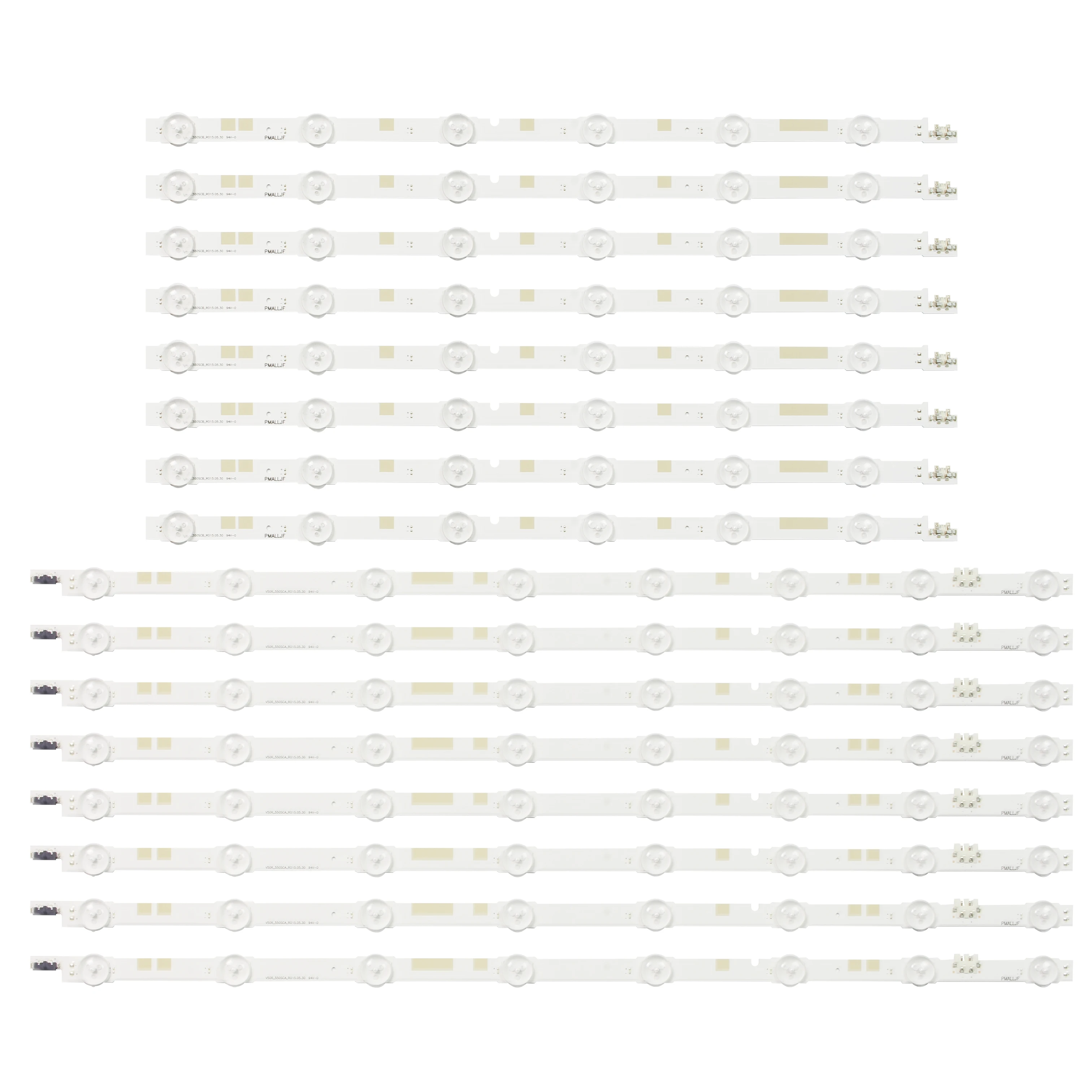 Светодиодный Подсветка полосы 14 лампы для samsung 5" ТВ UE55JU6872UUE55JU6870U UE55JS7200U V5DR_550SCA_R0 V5DR_550SCB_R0 BN96-38481A