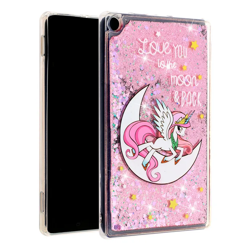 

Quicksand Shell TPU Case for Amazon Kindle Fire HD8 2016 2017 2018 Tablet Case Cartoon Protector Back Cover