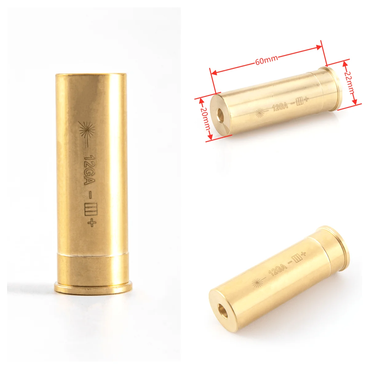 Tactical 12GA Gauge Bore Sight Red Laser Dot Boresighter