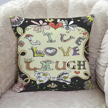 

Abstract Decoration Smart Bow Pillow Covers Cases Cushion Pillowcase Square Print