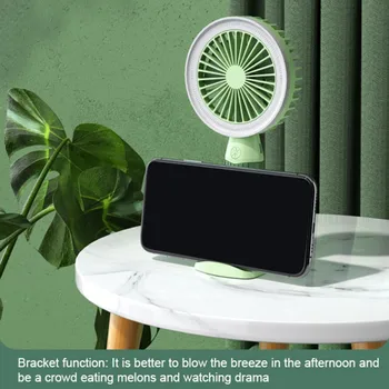 

Mini USB Fan With Light Portable Handheld Rechargeable Built-in Battery 1200mAH Handy Air Cooling Fan For Outdoor Home