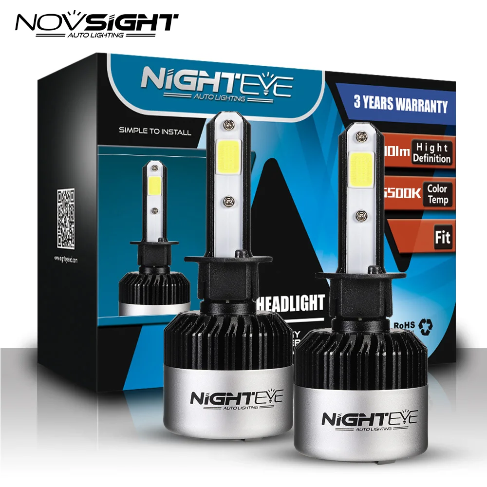 NIGHTEYE 12v 6500k светодиодный H4 H8 H11 H9 9005 HB4 HB3 9006 H7 фонарь для автомобиля авто фары