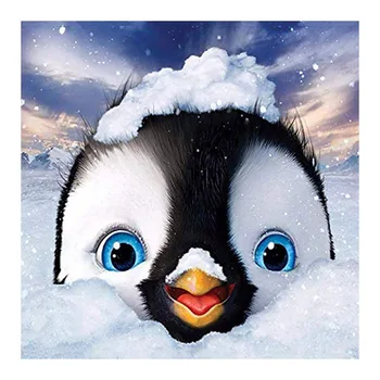 

Full Diamond Embroidery 5D Painting New 3D Crystal Diamond Painting Abstract Penguin Diamond Mosaic Picture Home Decoration Lx72