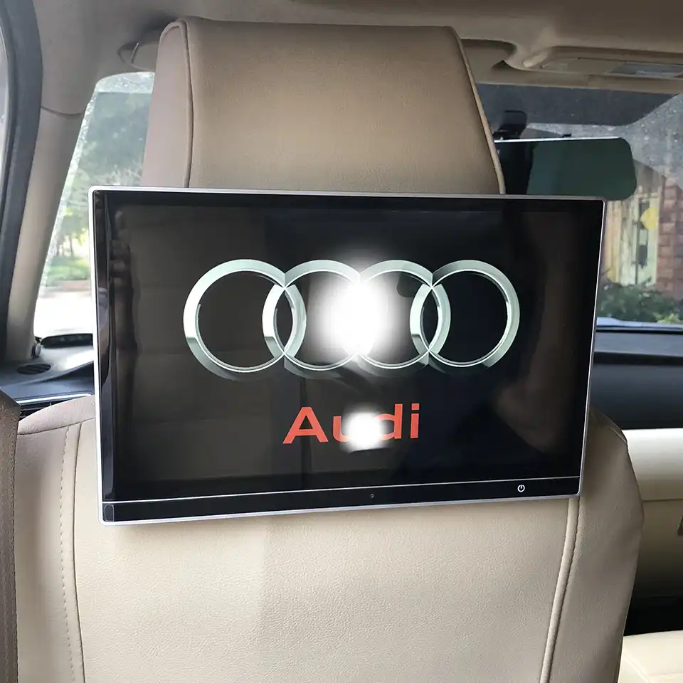 12 5インチ車スクリーンアンドロイド9 0ヘッドレストモニターアウディa1 A3 A5 A6 A8 Q2 Q3 Q5 Q7後部座席 エンターテイメントシステム 車 モニター Aliexpress