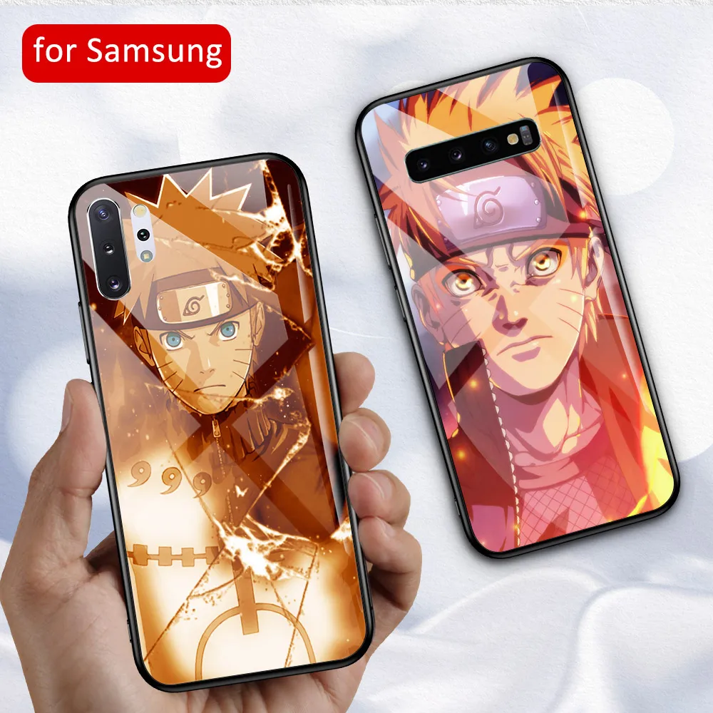 DIY чехол для Samsung Note 8 Itachi Uchiha naruto стеклянный SamsungNote 9 10 plus S8 S9 Plus S10 S10e | Мобильные