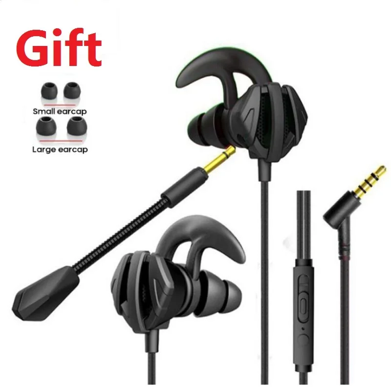 Gaming Headset Portable Dynamic Noise Canceling In Ear Wired Call Headphones Computer Earphones With Dual Mic Support Dropship Phone Earphones Headphones Aliexpress