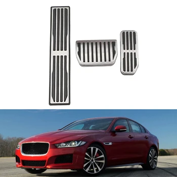 

3Pcs Car Foot Rest Gas Brake Pads Pedal Covers Steel for Jaguar X760 XE X260 XF X761 F-Pace