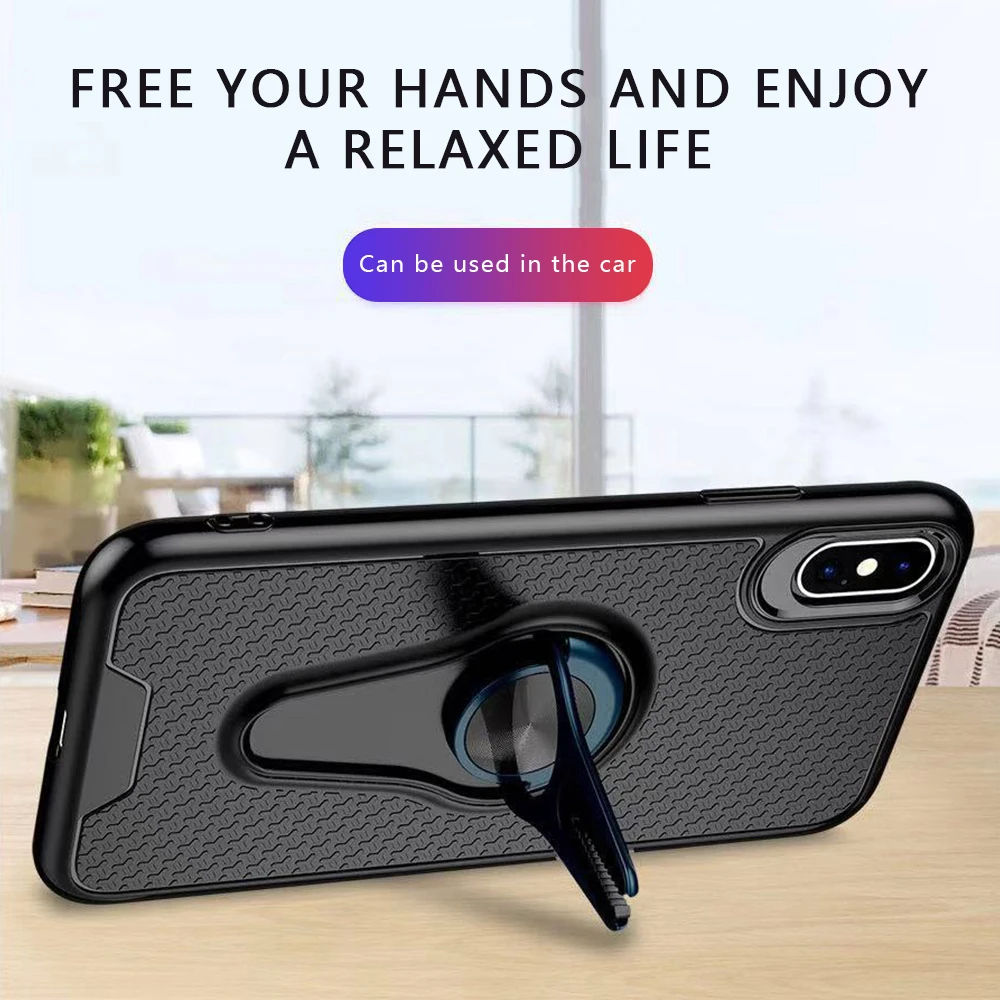 KIISCASE Car Air Vent Holder Case For Samsung Galaxy A80 A70 A50 A30 A6 A7 A8 2018 A10E A9 Pro Plus Soft Silicone Back Cover |