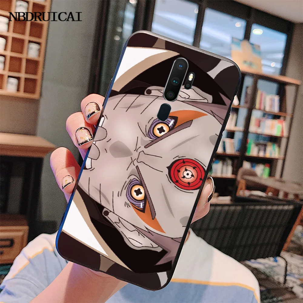 NBDRUICAI Аниме Наруто глаза Шаринган черный мягкий чехол для телефона Обложка Oppo A5 A9