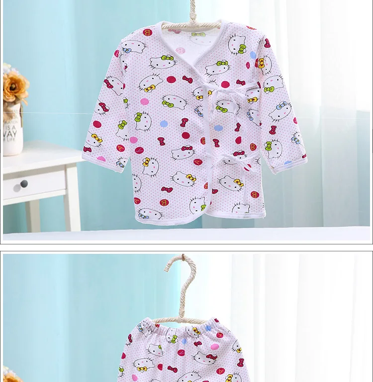 Детская одежда для девочек bebes комплект одежды для новорожденных, костюмы для новорожденных, хлопковый комплект из 2 шт./компл. детское нижнее белье Комплекты унисекс для малышей; костюм; комплект одежды