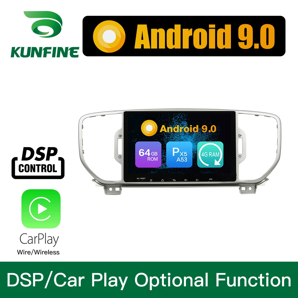 Flash Deal Android 9.0 Octa Core 4GB RAM 64GB Rom Car DVD GPS Multimedia Player Car Stereo Deckless For KIA Sportage 2016 Radio Wifi 1