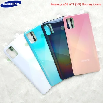 

Samsung Battery Back Cover A51 A71 5G Original 3D Glass Rear Door Housing Replacement Repair Parts Case with Samsung Logo