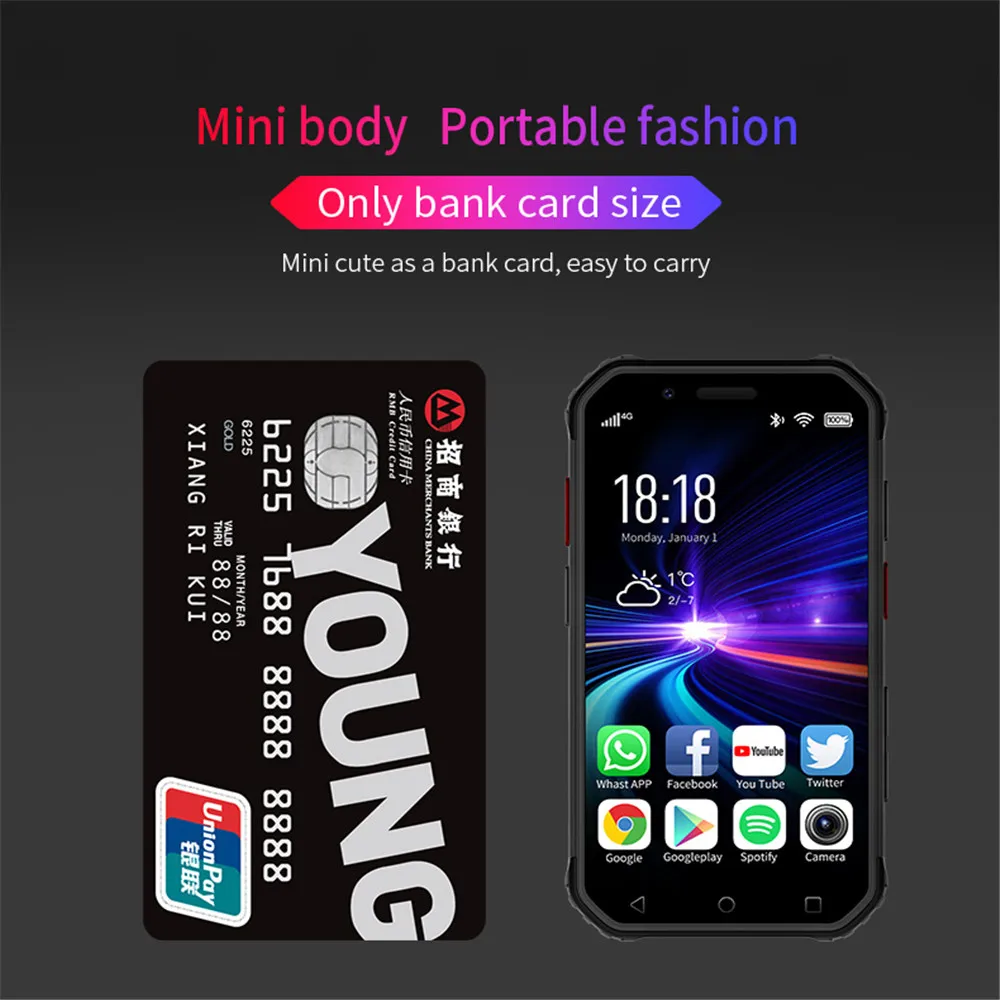 UNIWA M31 Android 6.0 Mobile Phone Waterproof IP68 Cellphone Quad Core 3G 32G Pocket Size Smartphone PTT NFC Button 1900mAh SOS UNIWA M31 Android 6.0 Mobile Phone Waterproof IP68 Cellphone Quad Core 3G 32G Pocket Size Smartphone PTT NFC Button 1900mAh SOS