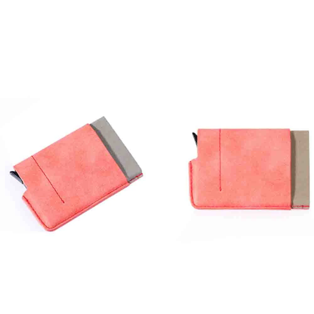 Mobile Phone Credit Card With Elasticity Back Pouch ID Credit Card Holder Mini Slim Wallet Automatic Pop Up Bank Card Case 826