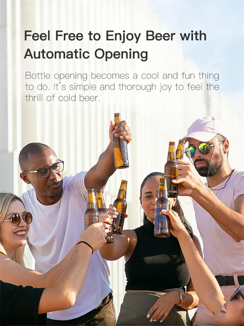 Automatic Beer Bottle Opener Magnetic ABS Wine Corkscrew Kitchen Gadgets Tools Portable Beer Opener For Men Bar Supplies Automatic Beer Bottle Opener Magnetic ABS Wine Corkscrew Kitchen Gadgets Tools Portable Beer Opener For Men Bar Supplies