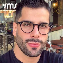 Ретро рисовый гвоздь Круглый оправа оптические очки оправа для мужчин и женщин роскошный тренд плоское зеркало Близорукость женские очки компьютерные очки