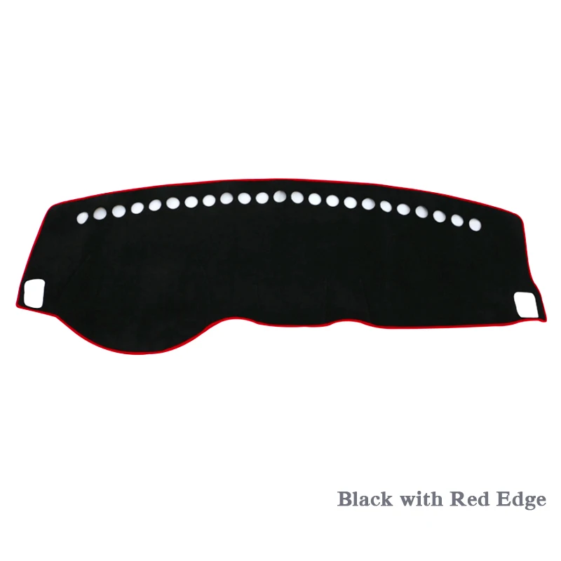 Автомобильный Стайлинг приборной панели Избегайте света Pad Инструмент крышка платформы коврики Роза для Citroen C5 Aircross- LHD и RH Анти-пыль Pad - Color Name: Black Red LHD