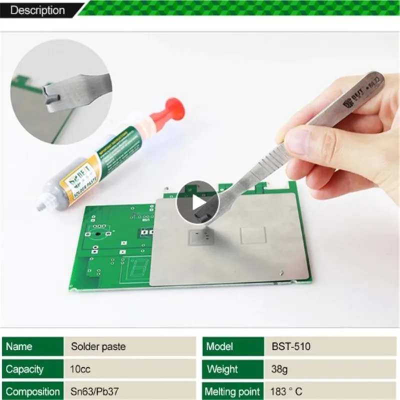 Solder Paste Solder Paste Flux Mobile Phone PCB Repair Solder Iron Circuit Board Repair Tool Station Soldering Temperature