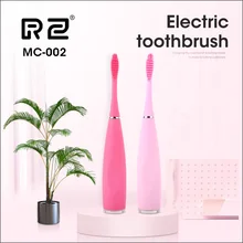 RZ портативная электрическая силиконовая двухсторонняя Массажная зубная щетка для чистки зубов, инструменты для защиты массажных десен, зубная щетка для взрослых