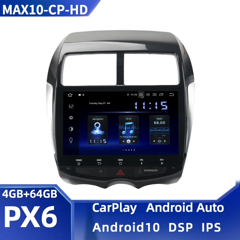 Автомобильный радиоприемник Dasaita Android 10 0 GPS для Mitsubishi ASX 2010-2016 DSP CarPlay автомобильное