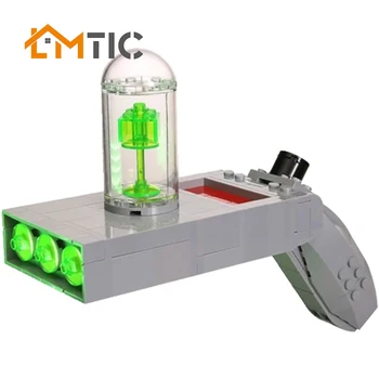 

Diy MOC Science Fiction Animation Rick / Morty Portal Gun Building Blocks Toys Friend Technic City Movie Memorial Toys For Kids