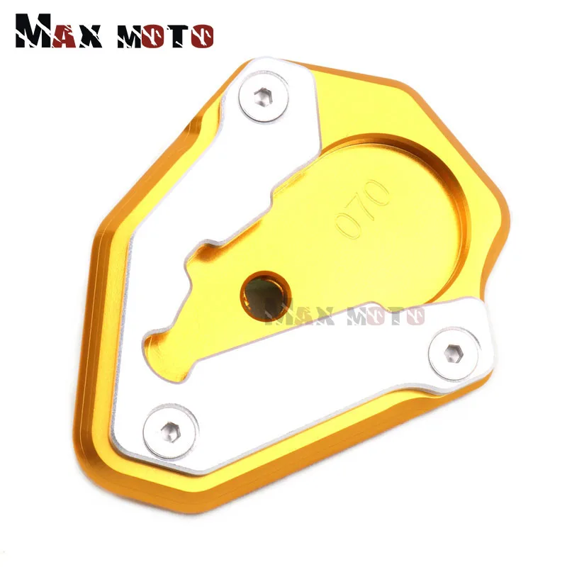Motorcycle CNC Kickstand Foot Side Stand Extension Pad Support Plate Enlarge Stand Cover For Ducati 848 1098 1199