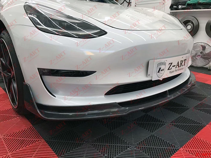 Z-ART для Tesla модель 3 карбоновый комплект для тела Модель 3 в карбоновое волокно aerokit для Tesla модель 3 сухое карбоновое волокно аэродинамический комплект
