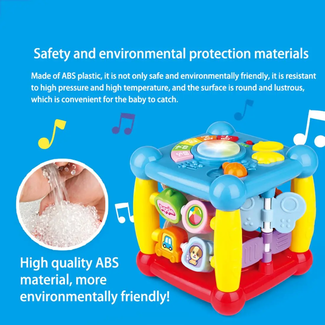 New  Children Wisdom Cube Electric Polyhedron Toy Early Educational Multi Function Cube Toy Educational 