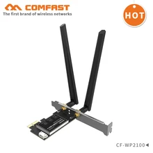 Comfast 2100 Мбит/с Intel 9260NGW двухдиапазонный беспроводной AC MINI PCI-E 2x2 WiFi карта 160 МГц Пропускная способность Wi-Fi+ Bluetooth 5,0 Wlan модуль