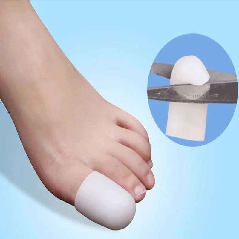 5 pairs/10 pcs Silicone Gel Big Toe Tube Foot Corns Remover Blisters Gel Bunion Toe Finger Protector Toe Cap Cover