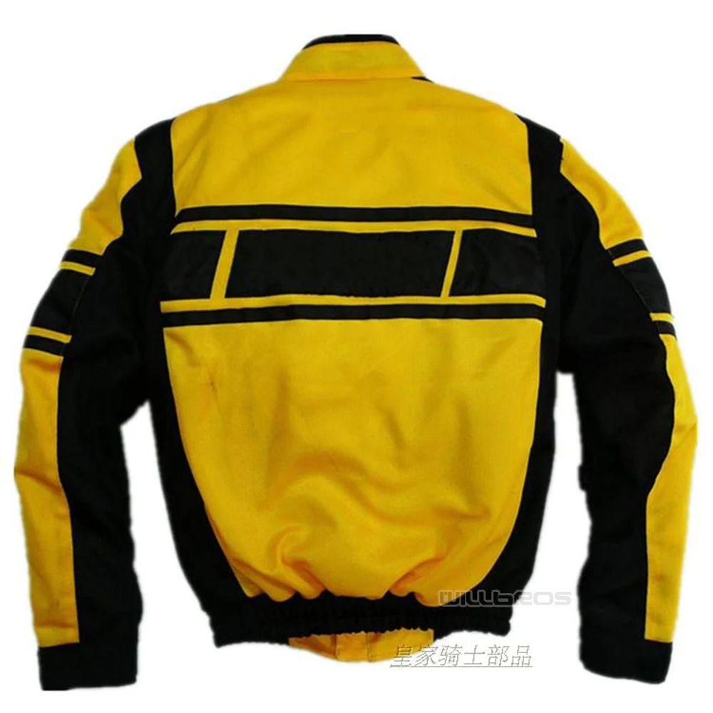 Nova motocicleta amarelo preto jaqueta para yamaha