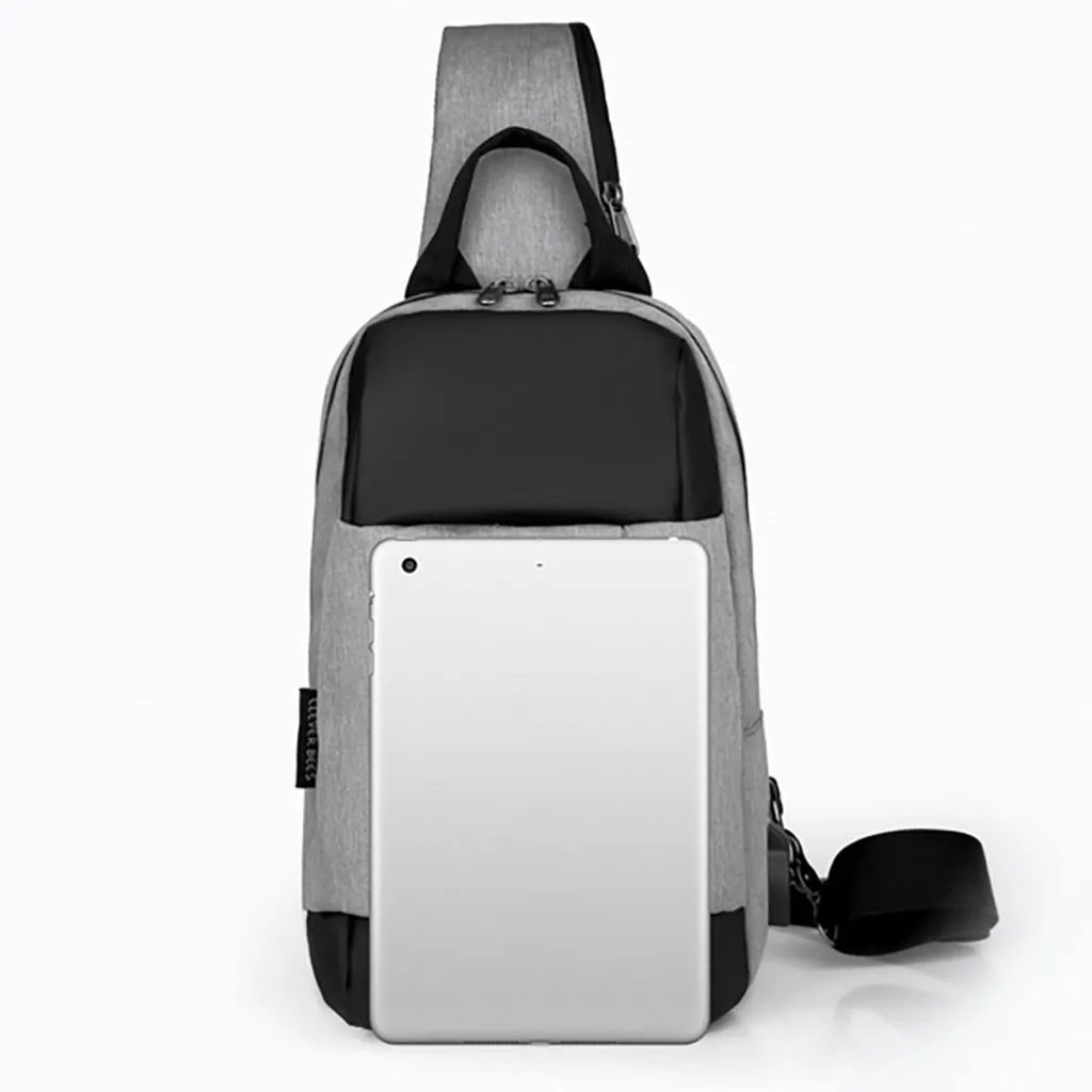 Adjustable Buckle Strap Men Shoulder Multi-Function Mobile Phone Bag Small Outdoor Sports Bag Chest Bag Unisex Nylon Package