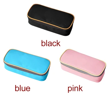 

Portable Large Capacity Pen Case Practical Multifunctional Lightweight Compartment Box Zipper Closure Durable Mesh Pocket