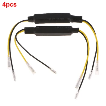 

4Pcs Decoder Lightweight Spared LED Resistors Cable For Indicators Error Cancel Portable Resistance Motorcycle Accessories