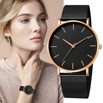 

2020 fashion Reloj Mujer simple quartz watch ladies watch ladies stainless steel mesh casual metal strap girl watch