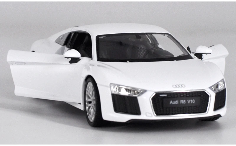 Изысканная модель из сплава спортивных автомобилей 1:24 R8, модель из имитации металла и изысканная Подарочная модель, декорирование бутика