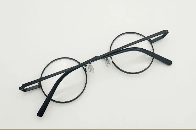 Оправа для очков мужские металлические ретро круглые Рецептурные очки с диоптриями при близорукости круглый диаметр 40 мм маленькая круглая оправа дамы