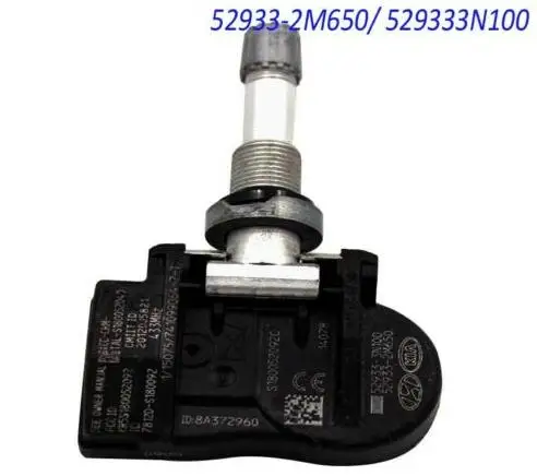 TPMS Датчик 52933-B1100 52933-3N100 52933-2M650 433 МГц датчик давления в шинах для Hyundai Equus Santa fe Genesis