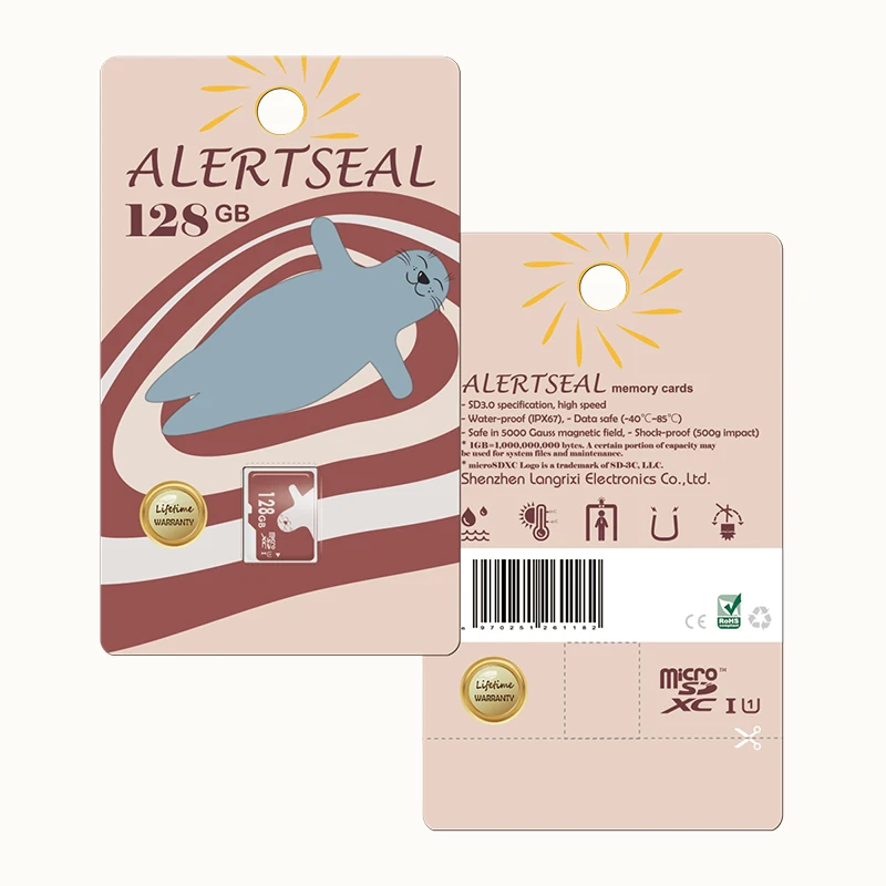 Флэш-карта памяти ALERTSEAL Micro SD 32 ГБ Класс 10 / U3 TF 64 ГБ для телефона / камеры / стола / ПК