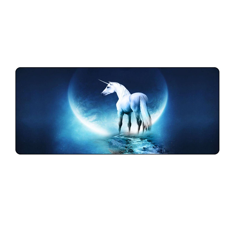 Игровой коврик для мыши с единорогом, 70*30 см, коврик для мыши L, аниме, коврик для мыши, единорог, лошадь, Офисный Компьютерный стол, коврики, аксессуары для ПК, Сейлор Мун