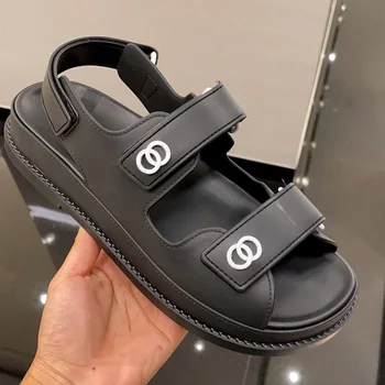 

NEW low heel shoes women sandals 2020 shoes woman High-quality luxury brands 6 colors size 35-40