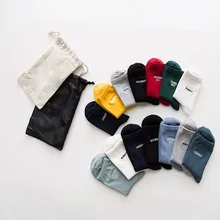 H модные 7 пар для женщин и мужчин зимние теплые носки с вышитыми буквами хлопковые носки Stocke 11,27