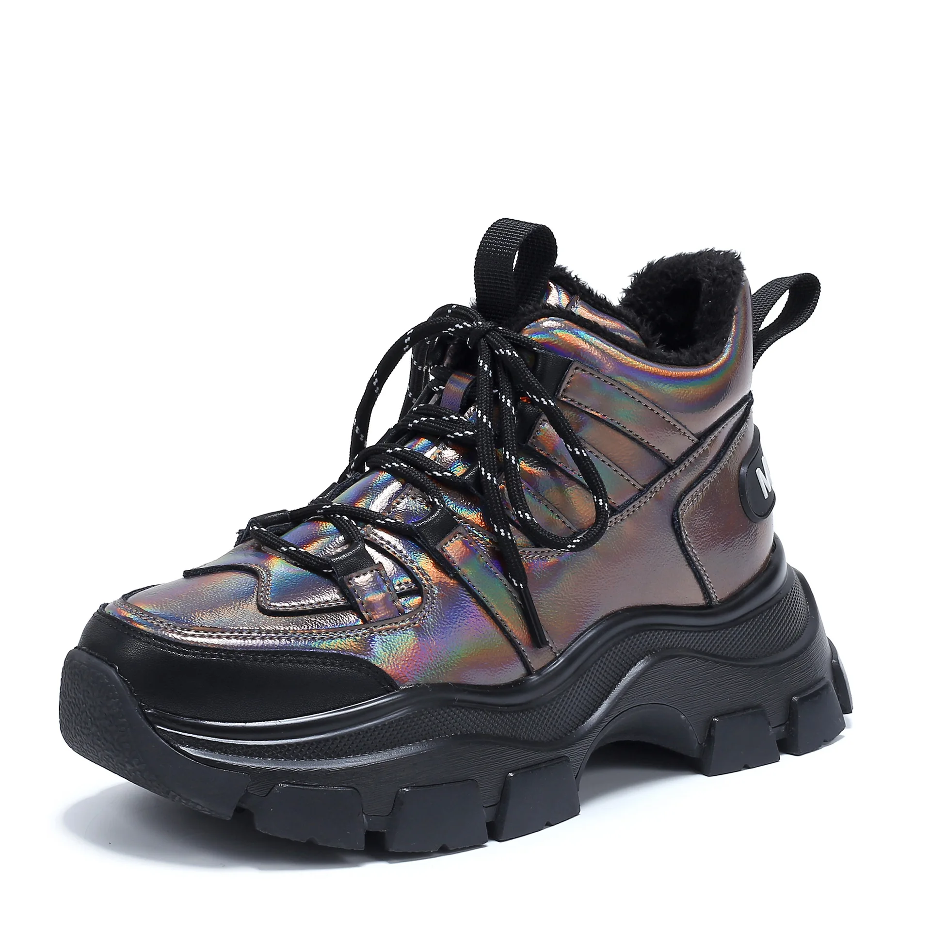 

New Platform Sneakers Women Winter Stylish Thick Sole Running Shoes Height Increasing Chunky Sport Shoes Woman Chaussures Femme