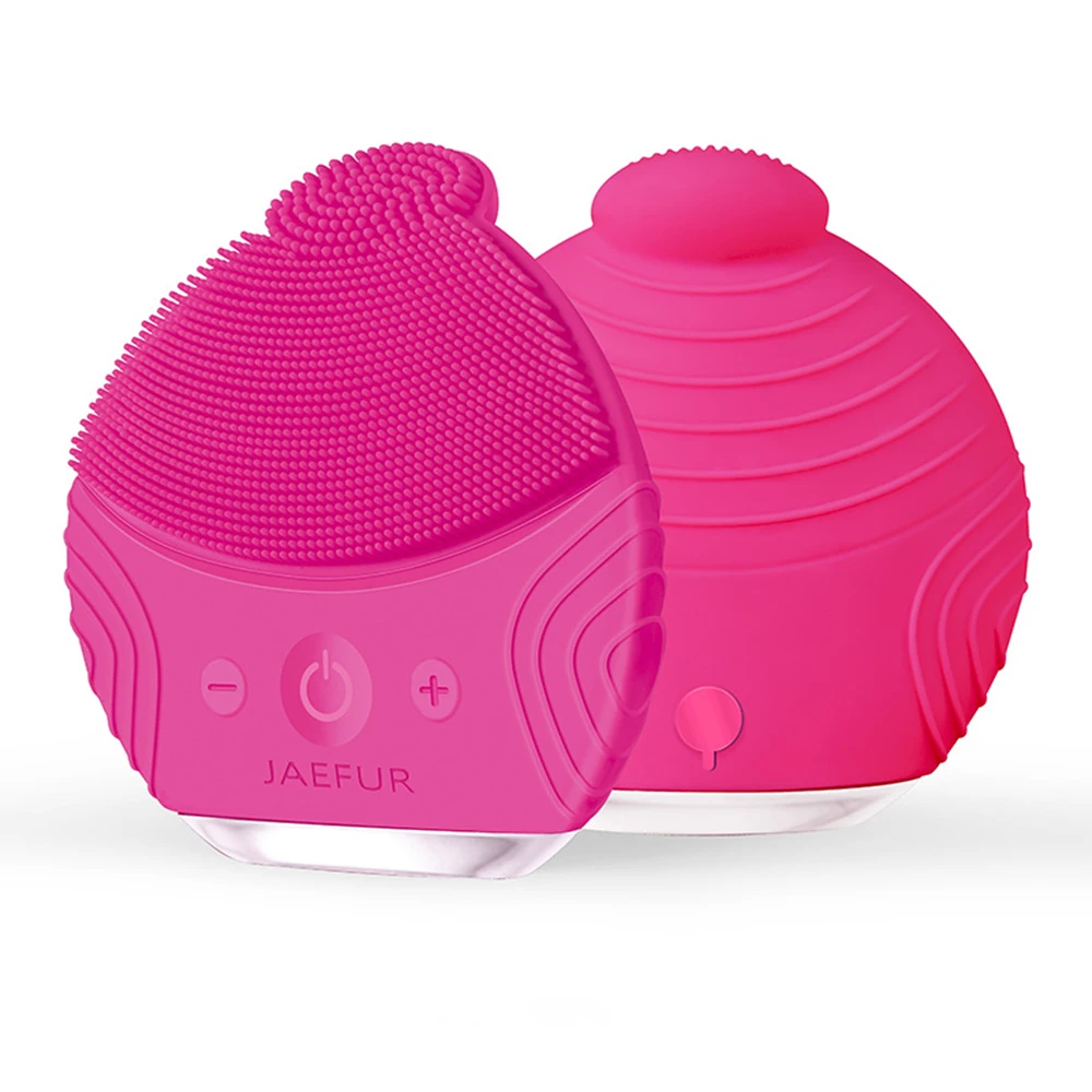 

Ultrasonic Electric Facial Cleaning Massage Brush Sonic Mini Face Washing Machine Waterproof Silicone Face Cleanser Dirt Remove