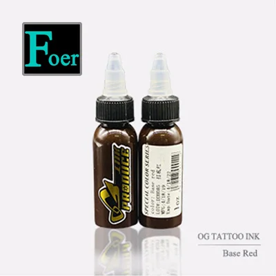 Base Red O.G чернила для татуировки пигмент Перманентный макияж Чернила для татуировок красная группа для роспись по телу татуировки цветные чернила 1 унции/30 мл татуировки принадлежности - Цвет: Base Red