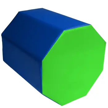 

24"x26" Gymnastics Octagon Skill Shape Tumbling Somersault Backbend Trainer Exercise for Preschool Kids Gym (Blue+Green)