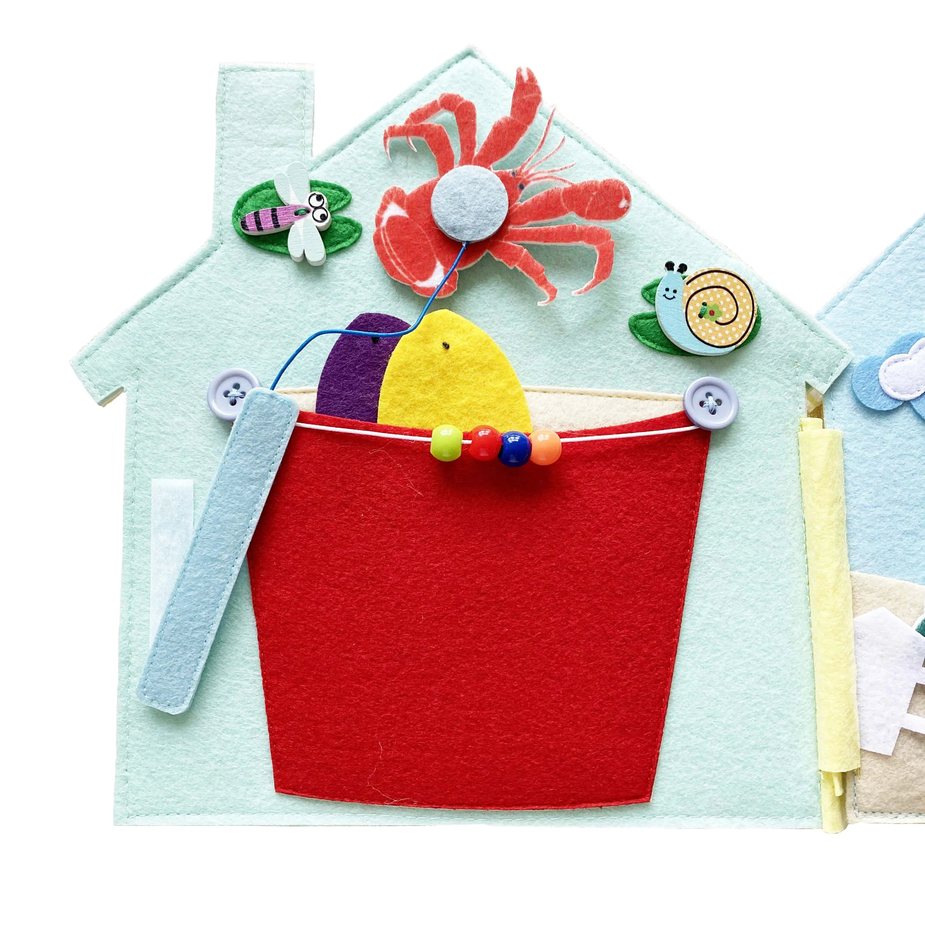 Felt Quiet Books -Soft Baby Books Touch and Feel Felt Book,Books Fabric Activity for Babies /Toddlers, Learning to Sensory Book