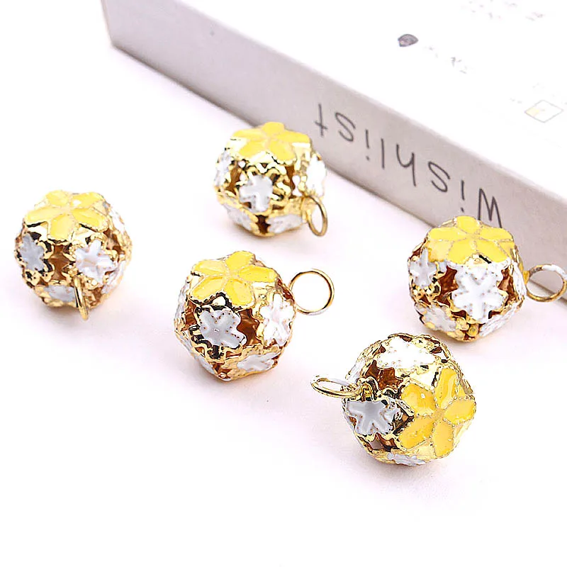 Colorful Bells Christmas Decoration Pendants Pet Bells DIY Crafts Christmas Tree Handmade Accessories 10/20PCS 14mm